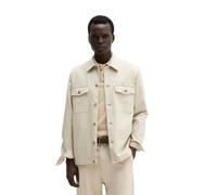 Kurzjacke MARC O'POLO "aus glatter Bio-Baumwoll-Qualität", Herren, Gr. XXL, beige (light oat), Obermaterial: 99% Baumwolle, 1% Elasthan, unifarben, regular fit, Doppelmanschette, Jacken Kurzjacke (769