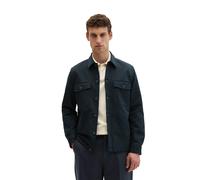 Kurzjacke MARC O'POLO "aus glatter Bio-Baumwoll-Qualität", Herren, Gr. XXL, schwarz navy, Obermaterial: 99% Baumwolle, 1% Elasthan, unifarben, regular fit, Doppelmanschette, Jacken Kurzjacke (58565338