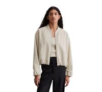 Kurzjacke MARC O'POLO "aus TENCEL™ Lyocell-Leinen-Mix", Damen, Gr. 42, beige (m195), Obermaterial: 90% Lyocell, 10% Leinen; Füllung: 100% Nicht verfügbar; Futter: 100% Viskose, unifarben, regular fit,