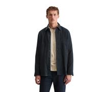 Kurzjacke MARC O'POLO "aus weichem Bio-Baumwoll-Lyocell-Mix", Herren, Gr. L, schwarz navy, Obermaterial: 58% Baumwolle, 40% Lyocell, 2% Elasthan, unifarben, regular fit, Doppelmanschette, Jacken Kurzj