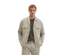 Kurzjacke MARC O'POLO "aus weichem Funktionsleinen", Herren, Gr. L, charleston gray, Obermaterial: 48% Leinen, 26% Polyester, 24% Viskose, 2% Elasthan, unifarben, regular fit, Doppelmanschette, Jacken