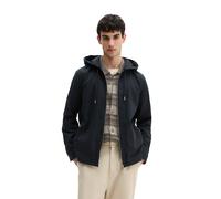 Kurzjacke MARC O'POLO "aus weichem Lyocell und Bio-Baumwolle", Herren, Gr. L, schwarz navy, Obermaterial: 57% Lyocell, 43% Baumwolle, unifarben, regular fit, Manschette, Jacken Kurzjacke (14673627-L)