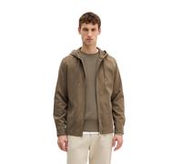 Kurzjacke MARC O'POLO "aus weichem Lyocell und Bio-Baumwolle", Herren, Gr. XL, frozen taupe, Obermaterial: 57% Lyocell, 43% Baumwolle, unifarben, regular fit, Manschette, Jacken Kurzjacke (23229353-XL