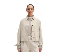 Kurzjacke MARC O'POLO "aus weicher Bio-Baumwolle", Damen, Gr. 40, beige (natural), Obermaterial: 100% Baumwolle, unifarben, regular fit, Manschette, Jacken Kurzjacke (58219644-40) natural
