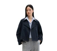 Kurzjacke MARC O'POLO, Damen, Gr. 40, deep night blau, Twill, Obermaterial: 100% Baumwolle, relaxed fit kurz, Jacken Kurzjacke, Trenchjacke relaxed aus Organic Cotton-Twill (77493452-40) deep night bl