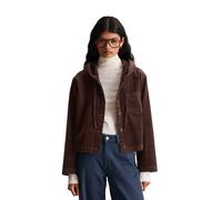 Kurzjacke MARC O'POLO DENIM "aus Baumwoll-Stretch", Damen, Gr. L, braun (espresso braun), Obermaterial: 98% Baumwolle, 2% Elasthan, unifarben, relaxed fit, normaler Saum, Jacken Kurzjacke (84324126-L)