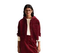 Kurzjacke MARC O'POLO DENIM "aus Baumwoll-Stretch", Damen, Gr. XXL, rot (deep burgundy), Obermaterial: 98% Baumwolle, 2% Elasthan, unifarben, relaxed fit, normaler Saum, Jacken Kurzjacke (79199043-XXL