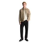 Kurzjacke MARC O'POLO DENIM "aus Bio-Baumwolle und Leinen", Herren, Gr. L, soft braun, Obermaterial: 65% Baumwolle, 35% Leinen, unifarben, regular fit, Manschette, Jacken Kurzjacke (72217960-L) soft b