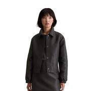 Kurzjacke MARC O'POLO DENIM "aus exklusivem Jacquard", Damen, Gr. S, schwarz, Obermaterial: 88% Polyester, 12% Viskose, unifarben, regular fit, Jacken Kurzjacke (11695223-S) schwarz