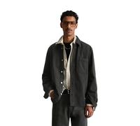 Kurzjacke MARC O'POLO DENIM "aus reiner Bio-Baumwolle", Herren, Gr. XL, schwarz (dunkelgrün), Obermaterial: 100% Baumwolle, unifarben, regular fit, Manschette, Jacken Kurzjacke (81118904-XL) dunkelgrü