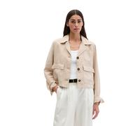 Marc O'Polo Relaxed Fit Kurzblazer aus reinem Leinen in Sand, Größe 34