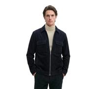 Kurzjacke MARC O'POLO "mit Reißverschluss", Herren, Gr. XL, schwarz (schwarz navy), Obermaterial: 100% Baumwolle, unifarben, regular fit, Doppelmanschette, Jacken Kurzjacke (55880802-XL) schwarz navy