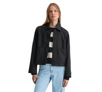 Kurzjacke MARC O'POLO "mit TENCEL™ Lyocell", Damen, Gr. 42, deep night blau, Obermaterial: 69% Baumwolle, 29% Lyocell, 2% Elasthan, unifarben, regular fit, Manschette, Jacken Kurzjacke (11307949-42) d