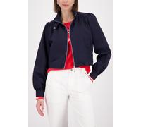 Kurzjacke MONARI "Nylon", Damen, Gr. 40, marine, Web, Obermaterial: 100% Polyamid. Futter: 100% Polyester, unifarben, regular fit normal, hoch geschlossener Ausschnitt, Bündchen mit Druckknopf, Jacken