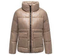 Kurzjacke NAVAHOO "Eispracht 14", Damen, Gr. L (40), beige (taupe), Obermaterial: 100% Polyester; Innenfutter: 100% Polyester; Wattierung: 100% Polyester; Ärmelfutter: 100% Polyester, gerade hüftbedec