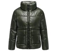Kurzjacke NAVAHOO "Eispracht 14", Damen, Gr. S (36), grün (schwarz olive), Obermaterial: 100% Polyester. Innenfutter: 100% Polyester. Wattierung: 100% Polyester. Ärmelfutter: 100% Polyester, gerade hü