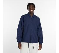 Kurzjacke NEW BALANCE "TNV Mens Lifestyle Jacket", Herren, Gr. S, team navy (t, Obermaterial: 100% Polyester, Jacken Kurzjacke, sportlicher Stil, modernes Design, mit Grafikprint, Übergangsjacke (7835