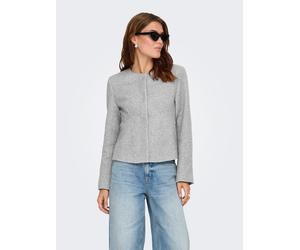 Kurzjacke ONLY "ONLSEDONA LIFE LIGHT FIT JACKET CC OTW", Damen, Gr. XL, light grau melange, Web, Obermaterial: 85% Polyester, 15% Baumwolle, unifarben, hüftlang, Rundhals, Jacken Kurzjacke (74816519-X