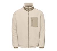 ONLY & SONS Herren Onstyro Padded Sherpa Jacket Noos, Silver Lining, s