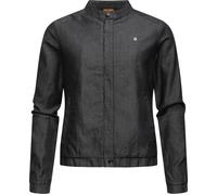 Ragwear Damen leichte Sommerjacke in Denim-Optik Blousonjacke kurz Jeansjacke Malawi Denim YOUMODO Black Gr. M