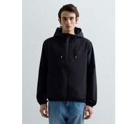 Kurzjacke REPLAY, Herren, Gr. XXL, schwarz navy, Web, Obermaterial: 100% Polyester. Futter: 100% Polyester, unifarben, regular fit hüftlang, elastischer Bund, Jacken Kurzjacke, mit Kapuze (18725324-XX
