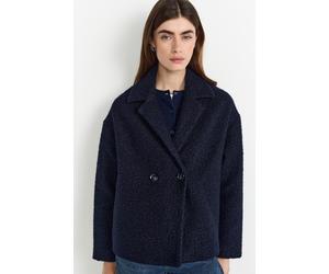 Kurzjacke RICHROYAL, Damen, Gr. 40, midnight blau, Web, Obermaterial: 100% Polyester, gerade normal, Jacken Kurzjacke, mit dezenter Teddy-Oberfläche (51869625-40) midnight blau
