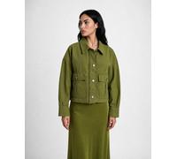 Kurzjacke SMITH & SOUL, Damen, Gr. L, grün, Web, Material: 100% Polyester, unifarben, regular fit kurz, eingesetzt, Jacken Kurzjacke, mit Klappentaschen (14810315-L) grün