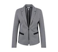 Kurzjacke SPORTALM KITZBÜHEL, Damen, Gr. 46, schwarz (schwarz weiß), Web, Obermaterial: 66% Polyester, 26% Polyamid, 8% Elasthan, gemustert, mehrfarbig, regular fit normal, V-Ausschnitt, eingesetzt ge