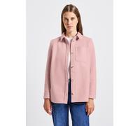 Kurzjacke STREET ONE, Damen, Gr. 34, rosa (blush rose), Stoff, Obermaterial: 90% Polyester, 10% Viskose; Futter: 100% Polyester, unifarben, normal normal, V-Ausschnitt, abgesteppt, Jacken Kurzjacke, F