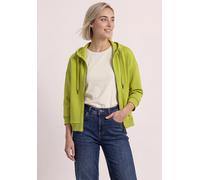 Kurzjacke STREET ONE, Damen, Gr. 38, grün (apple lime), Stoff, 46% Modal, 46% Polyester, 8% Elasthan, unifarben, regular fit normal, hoch geschlossener Ausschnitt, Bündchen, Jacken Kurzjacke, mit Steh