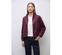 Street One Frauen Kurze Velours Jacke in Rot, Gr: 40