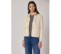 Street One Frauen Struktumix Jacke in Beige, Gr: 42