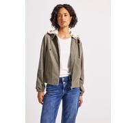 Street One Damen 2116766 Blouson mit Jersey-Kapuze, Morning beige, 42