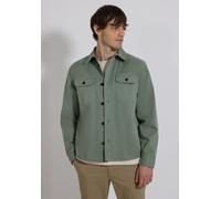 Street One MEN Männer Garment dye Overshirt in Grün, Gr: M