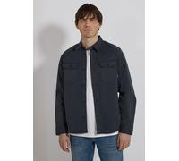 Kurzjacke STREET ONE MEN, Herren, Gr. S (38), schwarz ink blau, Web, 98% Baumwolle, 2% Elasthan, unifarben, normal normal, V-Ausschnitt, Bündchen, Jacken Kurzjacke, mit Brusttaschen (94126830-S) schwa