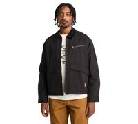 Kurzjacke TIMBERLAND "Strafford Washed Canvas Jacket", Damen, Gr. S, schwarz, Canvas, Obermaterial: 100% Baumwolle. Futter: 100% Polyester, eingesetzt Bündchen, Jacken Kurzjacke, in großen Größen (496