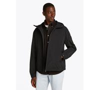 Kurzjacke TOMMY HILFIGER "BRANDED HOODED JACKET", Herren, Gr. L, schwarz, Web, Obermaterial: 100% Polyamid, elastischer Bund, Jacken Kurzjacke (87611239-L) schwarz