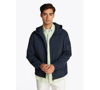Kurzjacke TOMMY HILFIGER "BRANDED HOODED JACKET", Herren, Gr. S, blau (desert sky), Web, Obermaterial: 100% Polyamid, elastischer Bund, Jacken Kurzjacke (74372831-S) desert sky