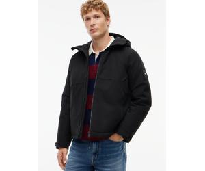 Kurzjacke TOMMY HILFIGER "TECH HOODED PADDED", Herren, Gr. XXL, schwarz, Web, Obermaterial: 100% Polyester. Futter: 100% Nylon. Füllung: 100% Polyester, Jacken Kurzjacke (23233008-XXL) schwarz