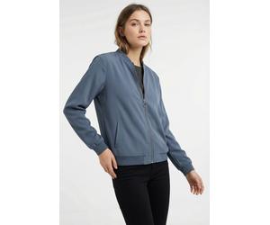 Kurzjacke VERO MODA "VMCONNY, leichte Jacke für den Übergang", Damen, Gr. L, blau (china blau), Web, Obermaterial: 96% Polyester, 4% Elasthan, unifarben, normal, Jacken Kurzjacke, seitliche Eingriffta