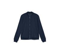 Kurzjacke VERO MODA "VMCONNY, leichte Jacke für den Übergang", Damen, Gr. L, blau (navy blazer), Web, Obermaterial: 96% Polyester, 4% Elasthan, unifarben, normal, Jacken Kurzjacke, seitliche Eingrifft