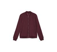 Kurzjacke VERO MODA "VMCONNY, leichte Jacke für den Übergang", Damen, Gr. XXL, rot (winetasting), Web, Obermaterial: 96% Polyester, 4% Elasthan, unifarben, normal, Jacken Kurzjacke, seitliche Eingriff