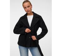Kurzjacke VERO MODA "VMFORTUNEMAJA JACKET NOOS", Damen, Gr. S, schwarz, Web, Obermaterial: 100% Polyester, unifarben, normal, Jacken Kurzjacke, Kunstfaser (24357118-S) schwarz