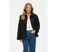 Kurzjacke VILA "VICLAUDIA L/S JACKET- NOOS", Damen, Gr. 36, schwarz beauty, Web, Obermaterial: 100% Polyester, unifarben, hüftbedeckend, Rundhals, Jacken Kurzjacke, Kunstfaser (42488115-36) schwarz be