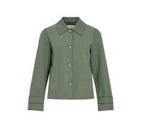 Kurzjacke VILA "VIJUICE L/S SHORT JACKET - NOOS", Damen, Gr. 44, laurel wreath, Web, Obermaterial: 80% Polyester, 10% Polyacryl, 10% Viskose, unifarben, regular fit kurz, Jacken Kurzjacke (49419245-44