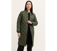 Kurzmantel BUGATTI "Airseries", Damen, Gr. 38, 150, moos, 100% Polyamid, unifarben, casual, normal, Langarm normaler Saum, Mäntel, mit Rautensteppung & Collegekragen (79885205-38) 150, moos