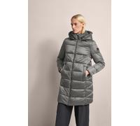 Kurzmantel BUGATTI, Damen, Gr. 38, grau (taupe), 60% Polyester, 40% Polyamid, unifarben, loose fit, Bündchen, Mäntel Kurzmantel, mit abtrennbarer Kapuze (56560354-38)