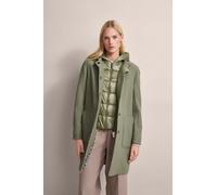 Kurzmantel BUGATTI, Damen, Gr. 38, grün (oliv), 100% Wolle, unifarben, regular fit, normaler Saum, Mäntel Kurzmantel, mit Materialmix (91260700-38)