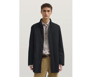 Kurzmantel BUGATTI "DynamicSeries", Herren, Gr. 48, 390, marine, 100% Polyester, unifarben, normal, Mäntel Kurzmantel, aus wasserfestem, PFC-freiem Stretchmaterial (82505248-48) 390, marine