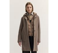 Kurzmantel BUGATTI "Regular Fit", Damen, Gr. 34, 60, taupe, 100% Wolle, unifarben, regular fit, Mäntel Kurzmantel, Regular Fit Schurwolle Westeneinsatz (33639835-34) 60, taupe